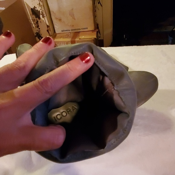 ICORA Womens Ankle Boots Booties Gray Heels - Picture 7 of 8